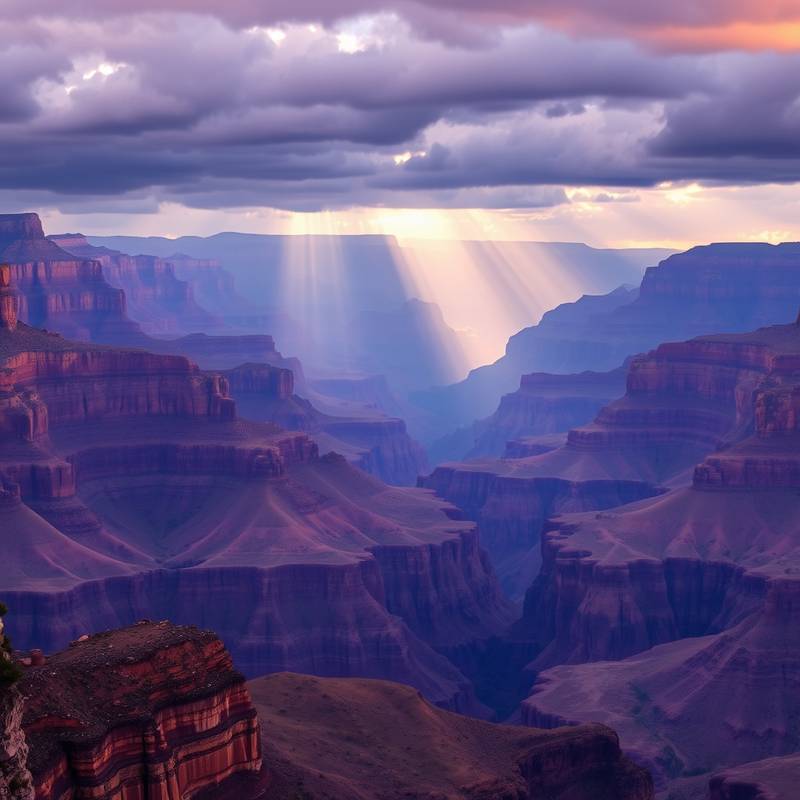 El Gran Cañón del Colorado, una maravilla natural con imponentes formaciones rocosas y paisajes espectaculares.