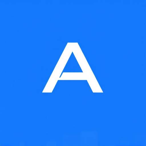 Icono de accesibilidad: letra A mayúscula sobre fondo azul.